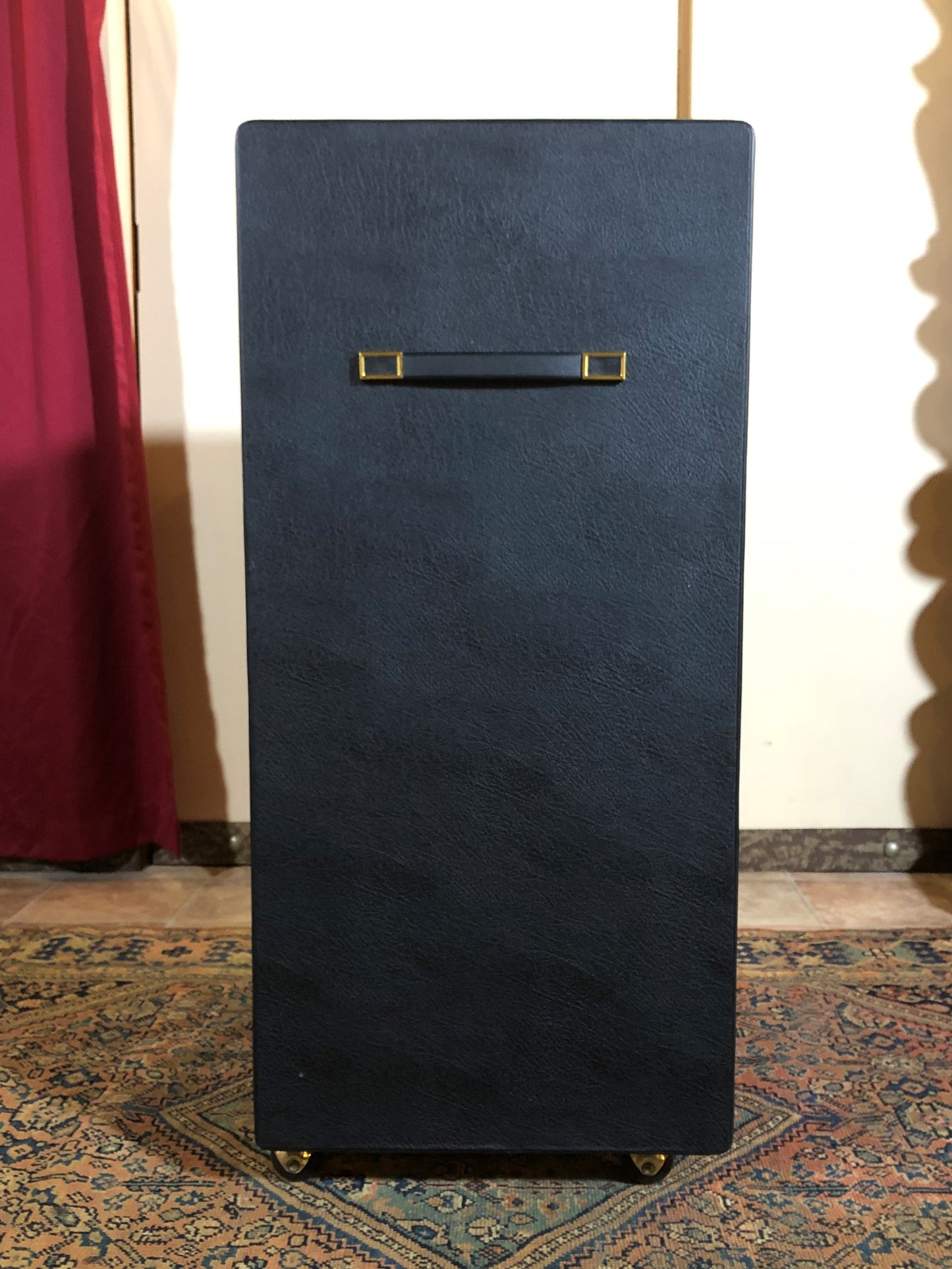 Vintage Gibson 800-2G 2x15 Powered Speaker Cabinet & Amplifier w/ Cover