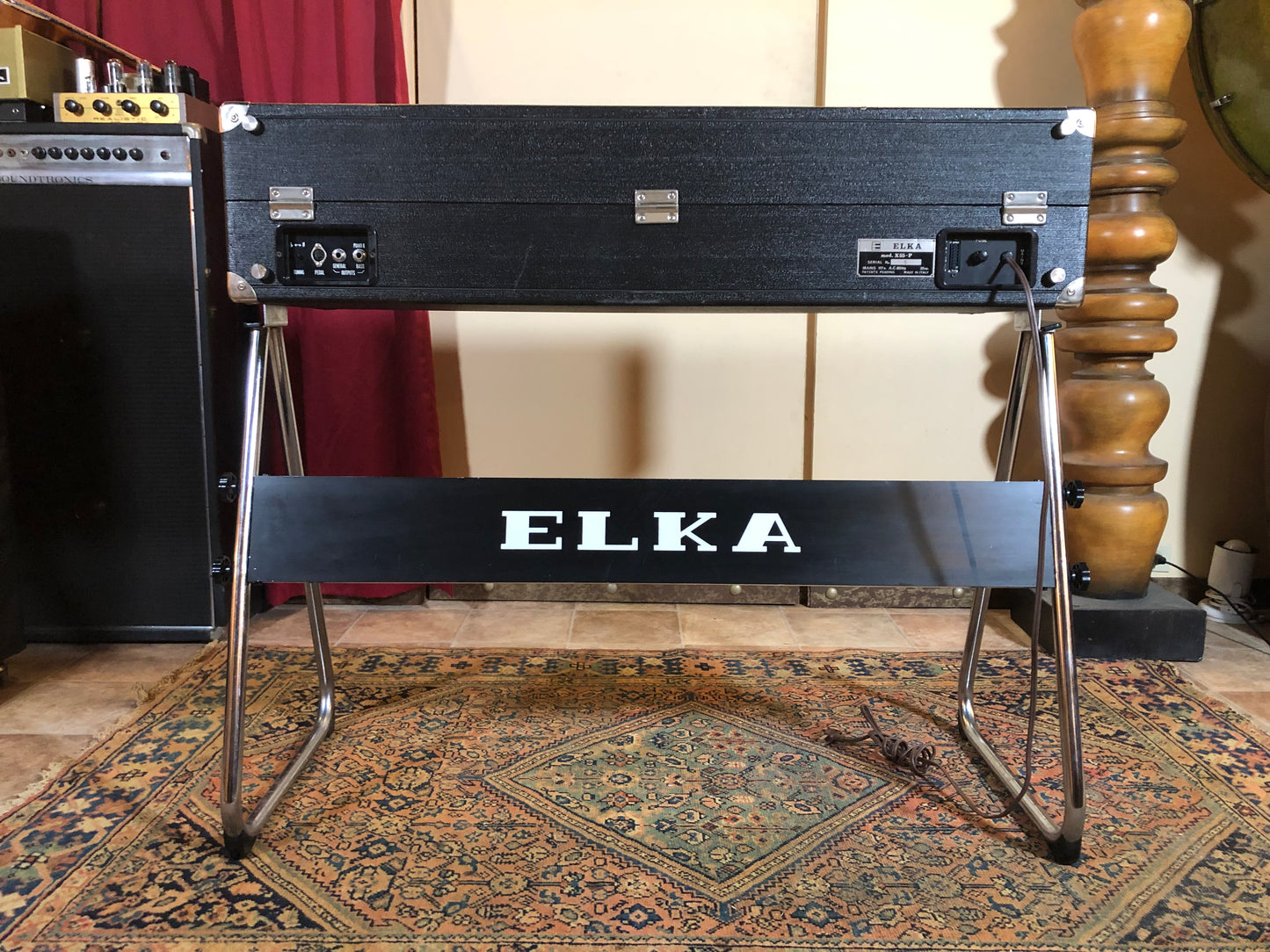 Vintage Elka X55-P Portable Drawbar Organ Hammond Clone As-Is For Repair