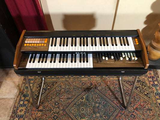 Vintage Elka X55-P Portable Drawbar Organ Hammond Clone As-Is For Repair