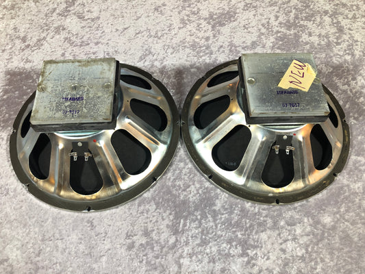 Pair of 1970s Eminence 15FABA8B 15" Speakers For Acoustic Bass Cabinet