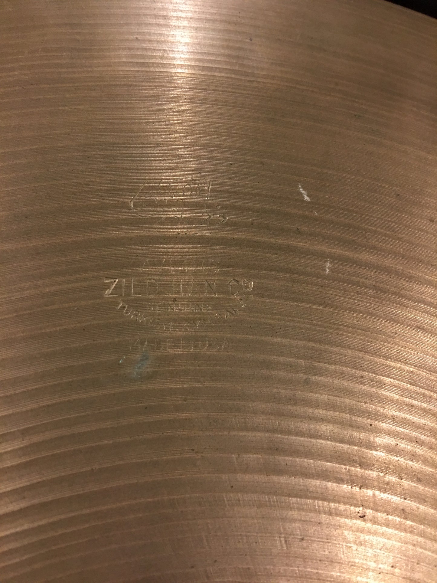 15" Zildjian A Trans Stamp Hi Hat Cymbals 1018/1414g #425