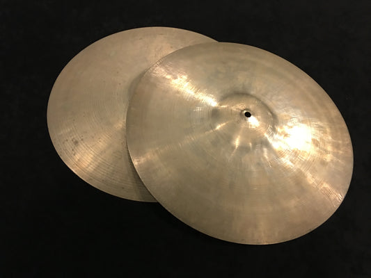 14" K Zildjian Istanbul Old Stamp III 1950's Hi Hat Pair 672g/830g #517