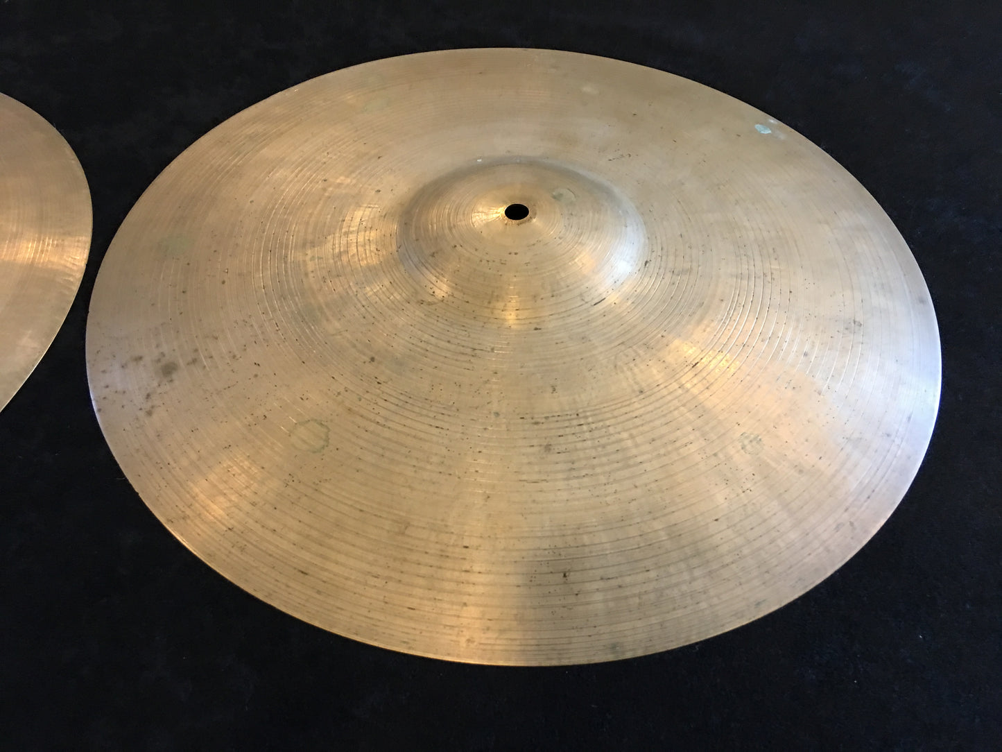14" K Zildjian Istanbul Old Stamp III 1950's Hi Hat Pair 672g/830g #517