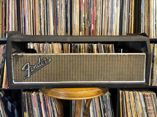 Late 1960s Fender Bassman "Drip Edge" Amplifier Head Shell Cabinet w/ AB165 Paper Tag