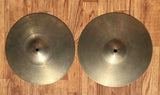 12" 1960's Zildjian A New Beat Hi-Hat Cymbal Pair 570g/688g - Inventory #249