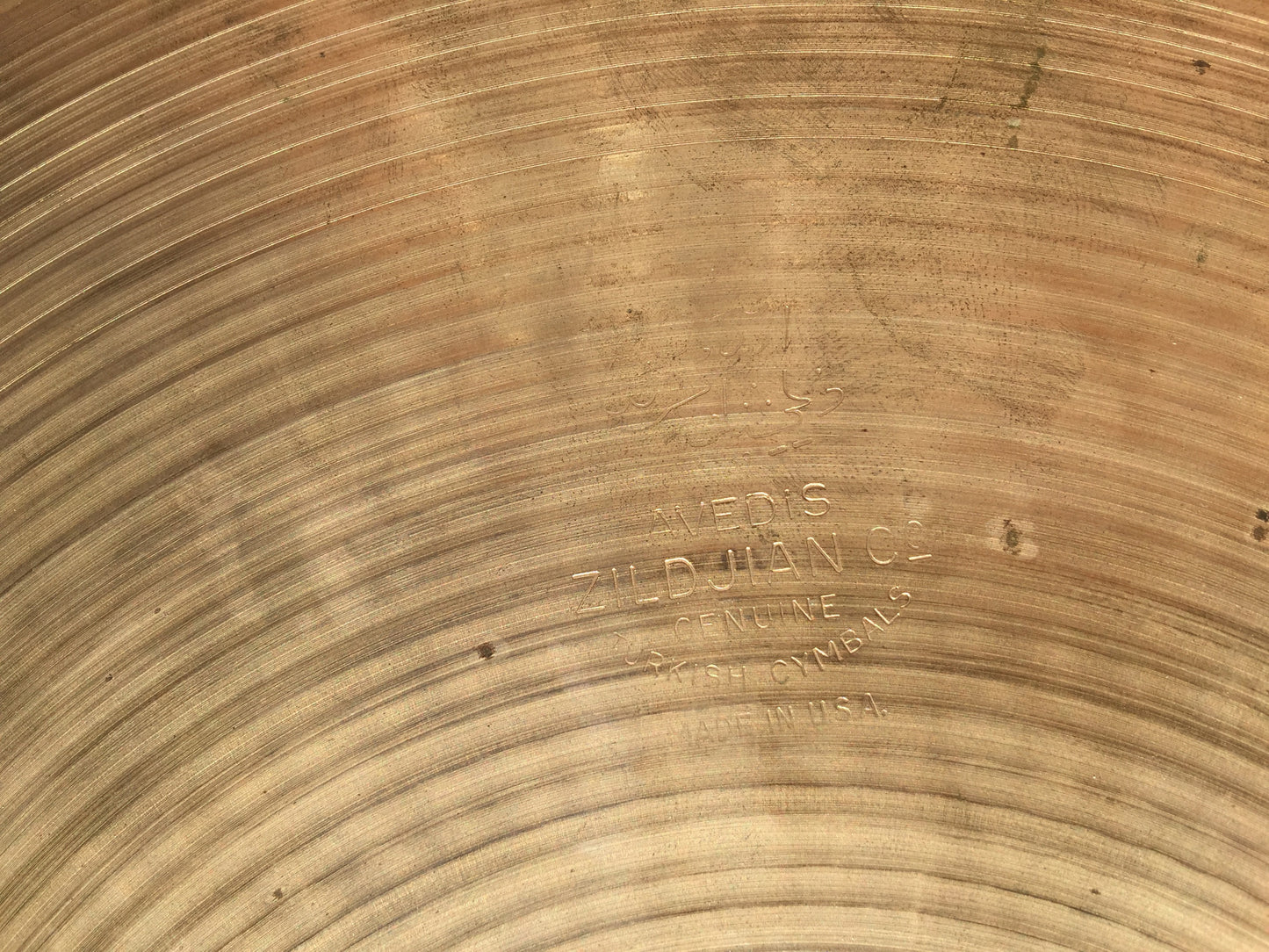 15" 1960's Zildjian A Hi-Hat Cymbal Pair 1310g/1328g -  #283