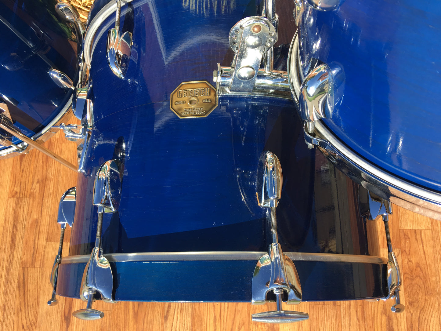 Gretsch Bop Set Blue Stop Sign Badge