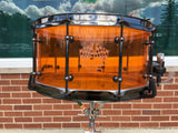 RCI Vistalite Acrylic Bop Drum Set - Amber 18/12/14/7x14 Snare