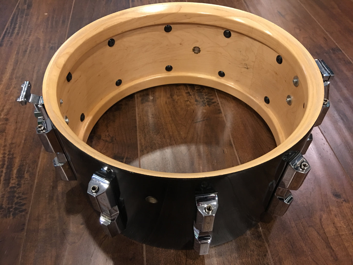 Select / Solid Johnny Craviotto 7x14 Maple Snare Drum - Ebony Stain