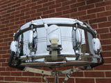 1960s Slingerland 5x14 Gene Krupa 8 Lug Sound King Snare Drum Chrome Over Brass 227XXX