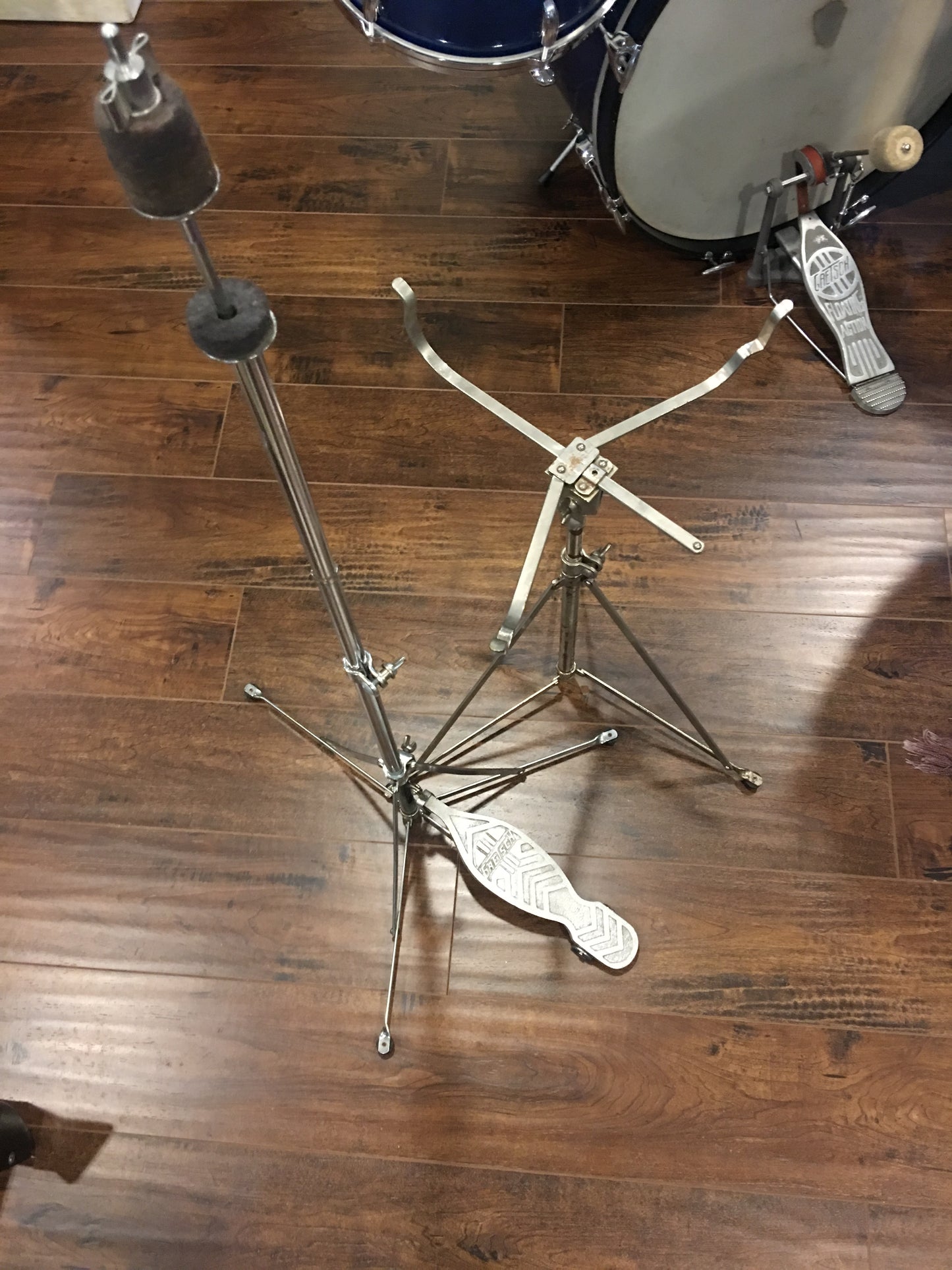 10 Piece Gretsch Round Badge Era Broadkaster Hardware Package w/Floating Action Bass Pedal