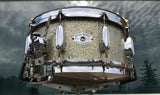 1963 Rogers 6.5x14 Wood Dynasonic Snare Drum in Silver Sparkle