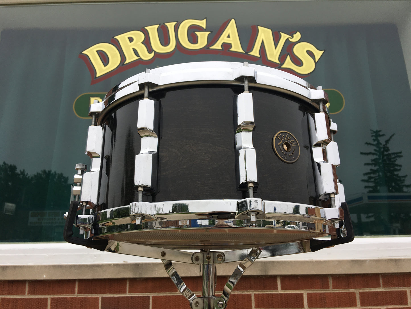 Select / Solid Johnny Craviotto 7x14 Maple Snare Drum - Ebony Stain