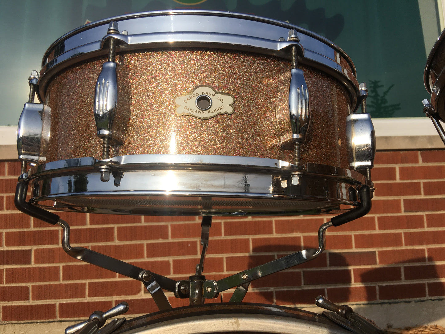 1961-62 Camco Oaklawn Peacock Pearl Sparkle "New Tuxedo Outfit" Drum Set