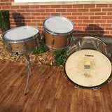 1961-62 Camco Oaklawn Peacock Pearl Sparkle "New Tuxedo Outfit" Drum Set