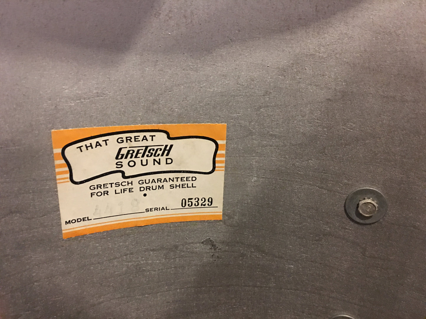 1971 Gretsch Stop Sign Badge Drum Set in Peacock Satin Flame