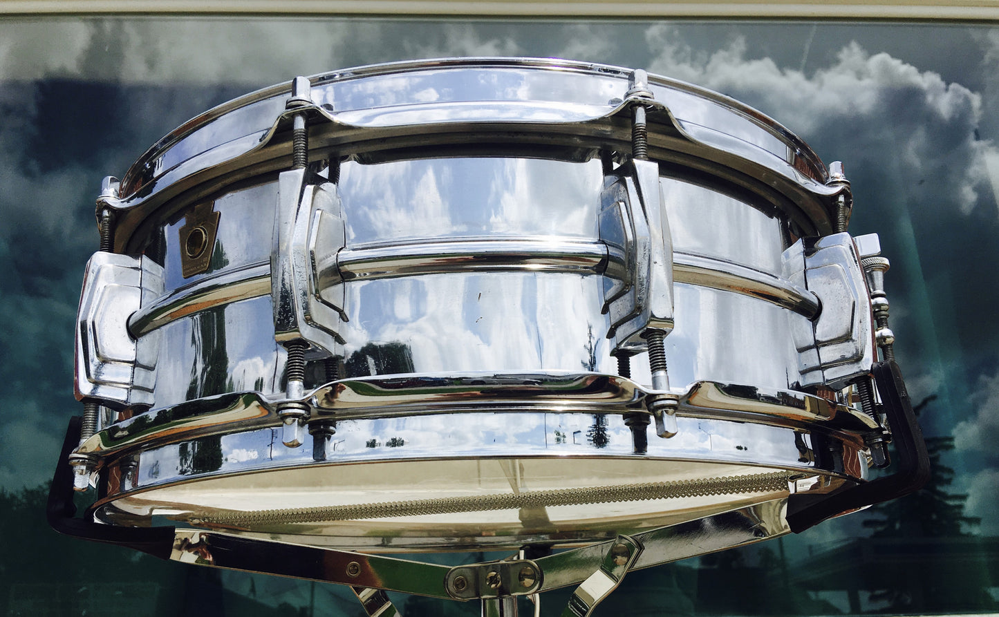 1960 Ludwig Chrome Over Brass Pre-Serial 5"x14" Supraphonic Snare Drum