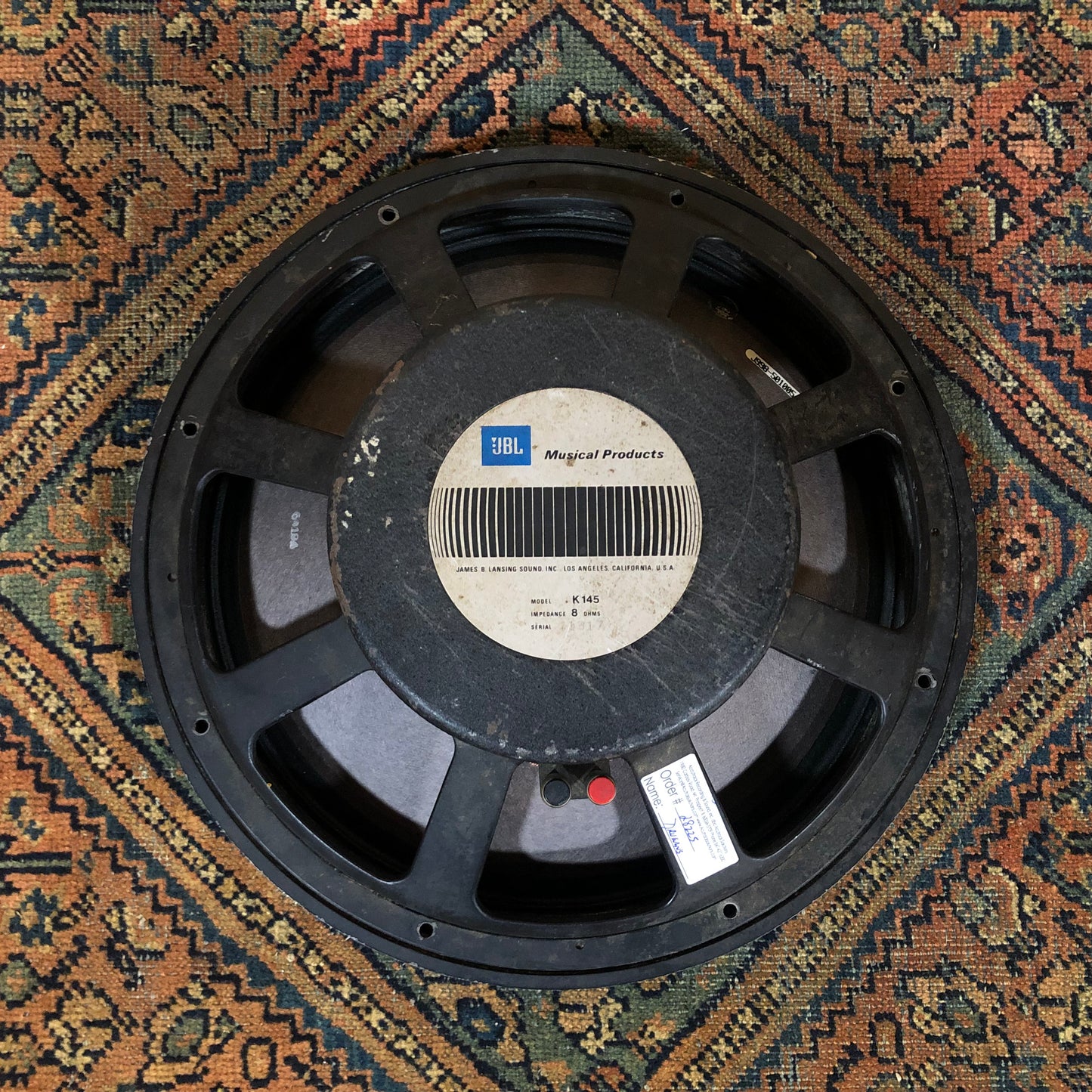 Vintage 15" JBL Professional K145 Alnico Speaker 8 Ohms
