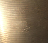 14" Vintage 1930s Zlidjian A First Stamp Hi Hats 588g / 690g #162