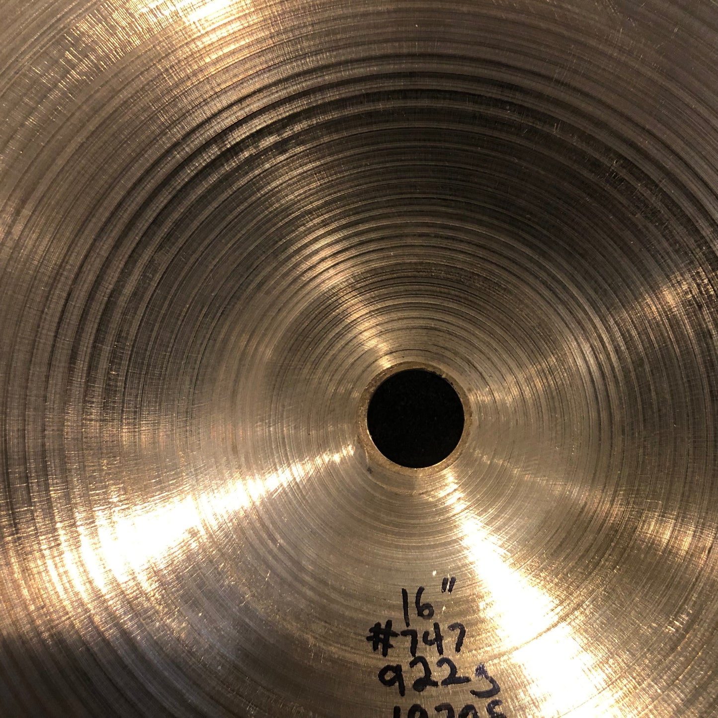 16" Zildjian A 1970s Crash Cymbal 922g #747 *Video Demo*