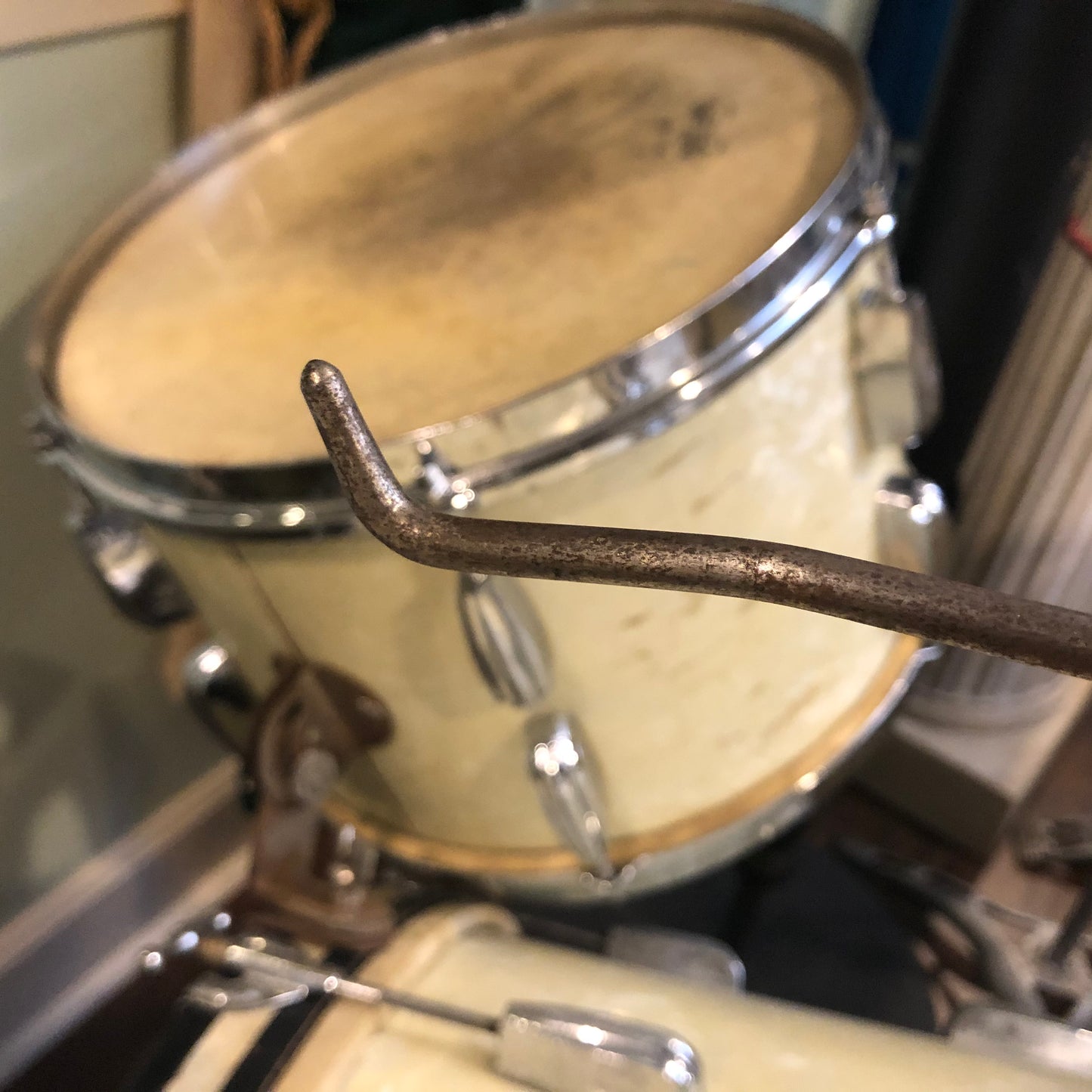 Vintage Ludwig / Leedy Hoop Mounted Cymbal Hanger Arm 1920s/1930s Traps