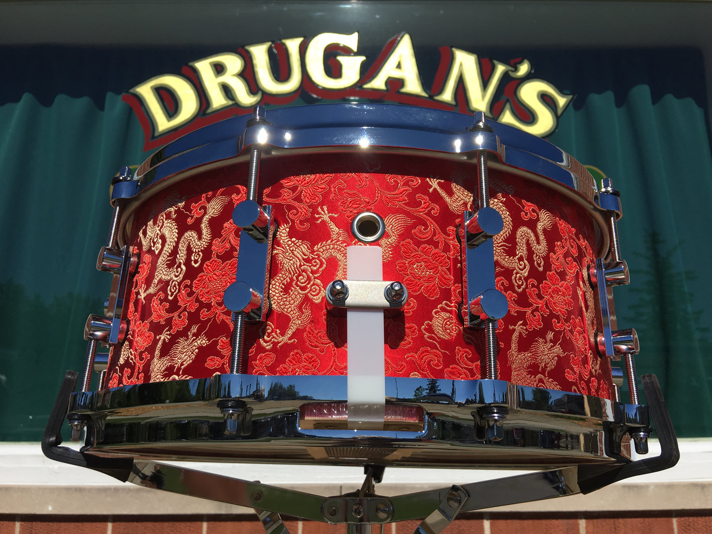 Kumu 6x14 Custom Red Dragon One-Off NAMM Snare Drum
