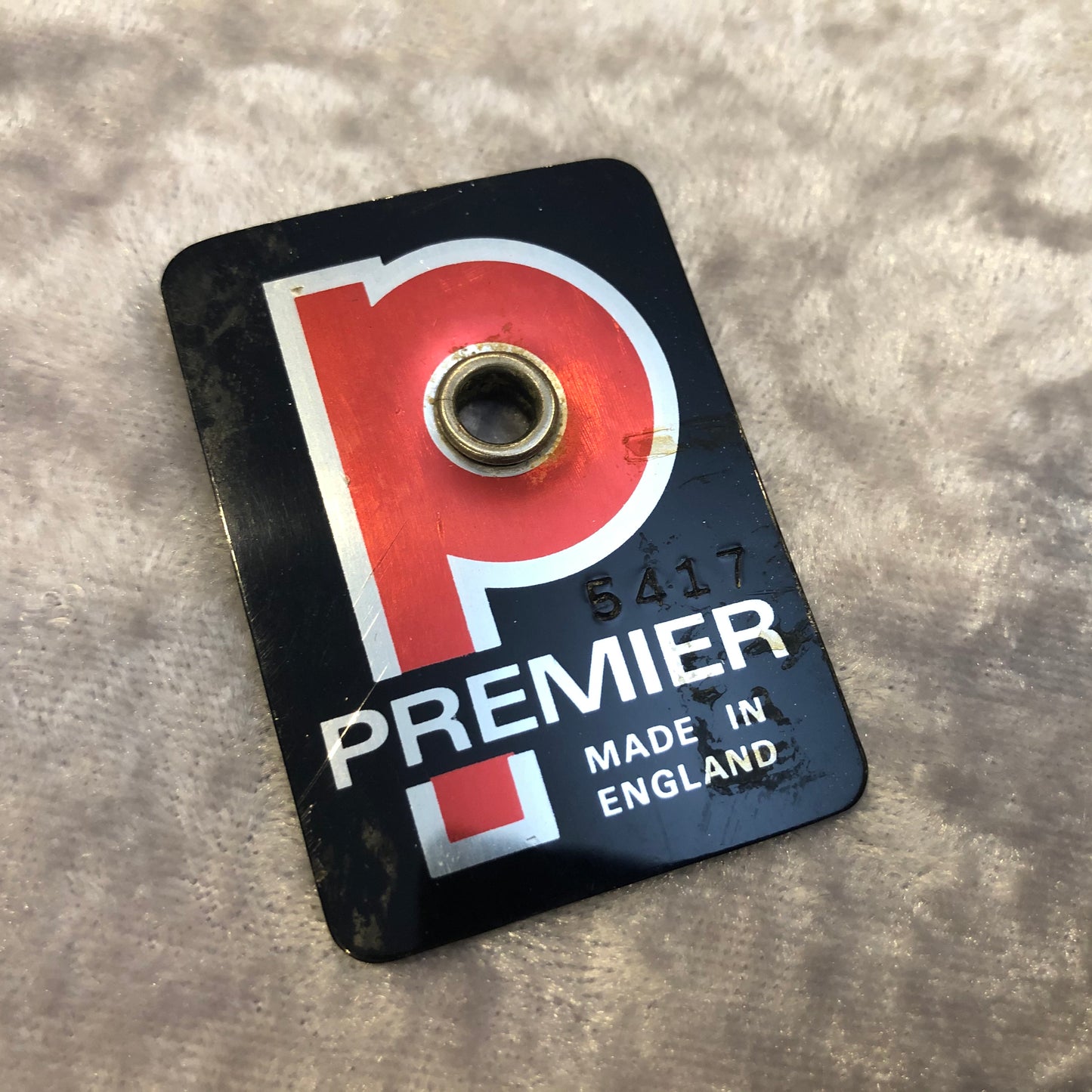 1970s Premier Snare/Tom/Bass Drum Badge Made In England