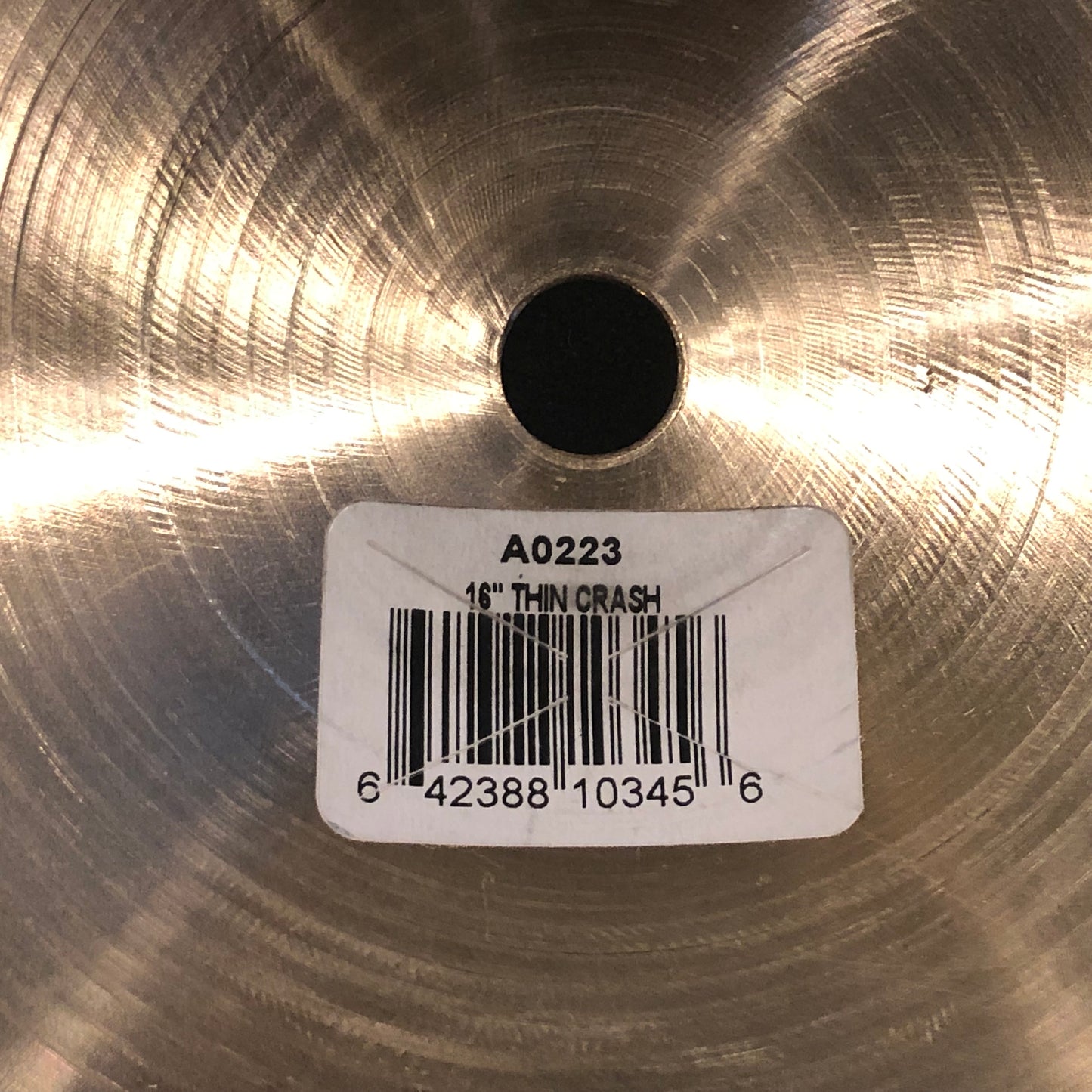 16" Zildjian A Thin Crash Cymbal 914g A0223