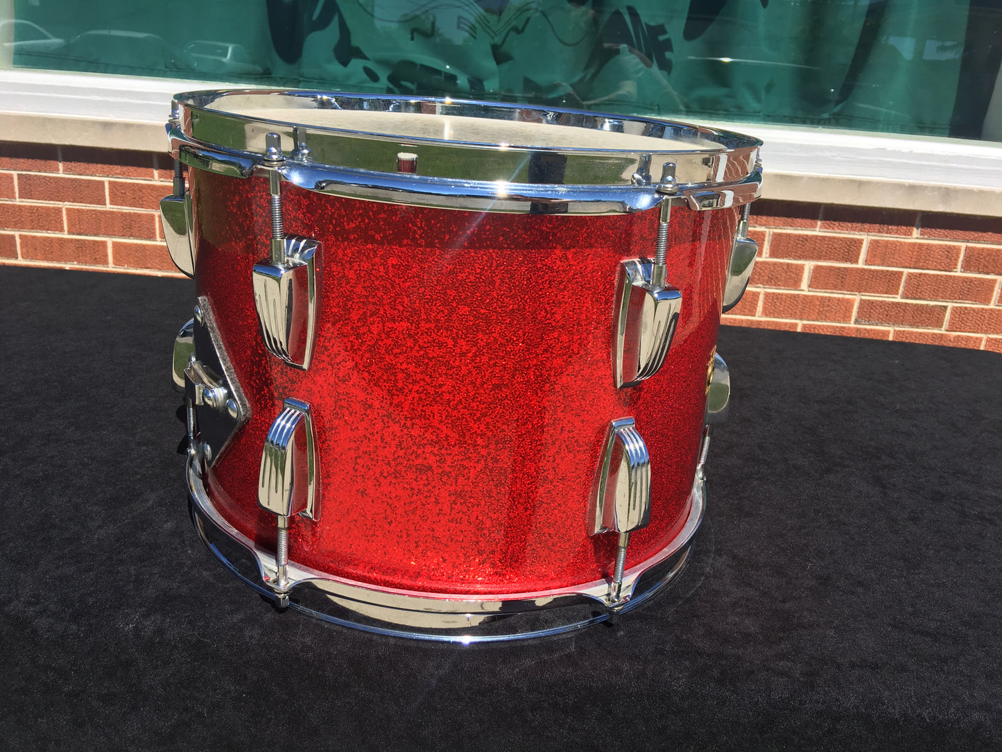 Vintage 1960s Ludwig 9"x13" Red Sparkle Super Classic Tom Drum - Stunning!