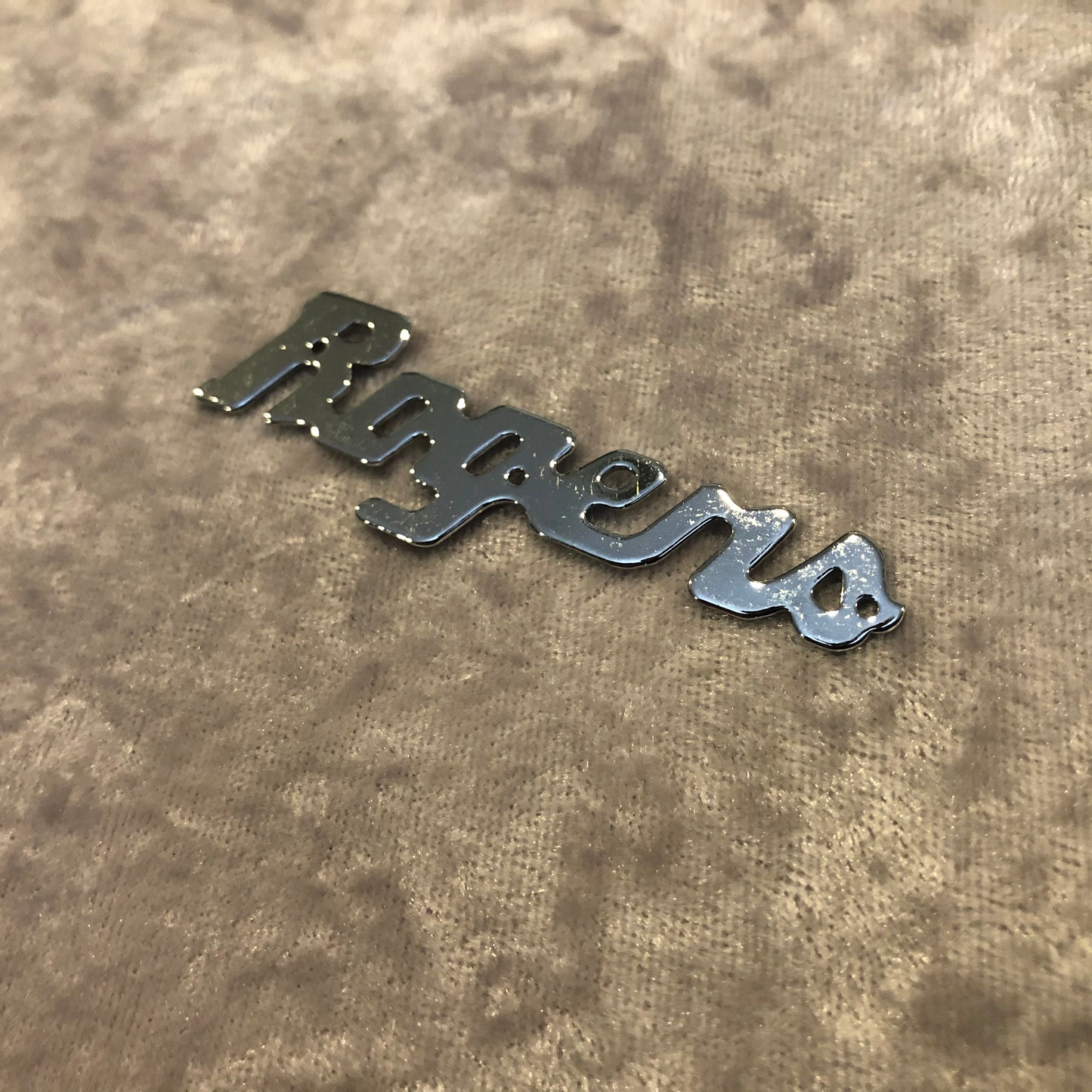 Vintage 1960s Rogers Chrome Script Logo Badge