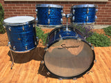 1960's Slingerland Blue Agate Set - New Rock Outfit No. 50N w/ 24" Bass Drum