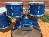 1960's Slingerland Blue Agate Set - New Rock Outfit No. 50N w/ 24" Bass Drum