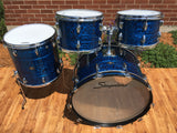1960's Slingerland Blue Agate Set - New Rock Outfit No. 50N w/ 24" Bass Drum