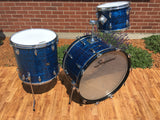 1960's Slingerland Blue Agate Set - New Rock Outfit No. 50N w/ 24" Bass Drum