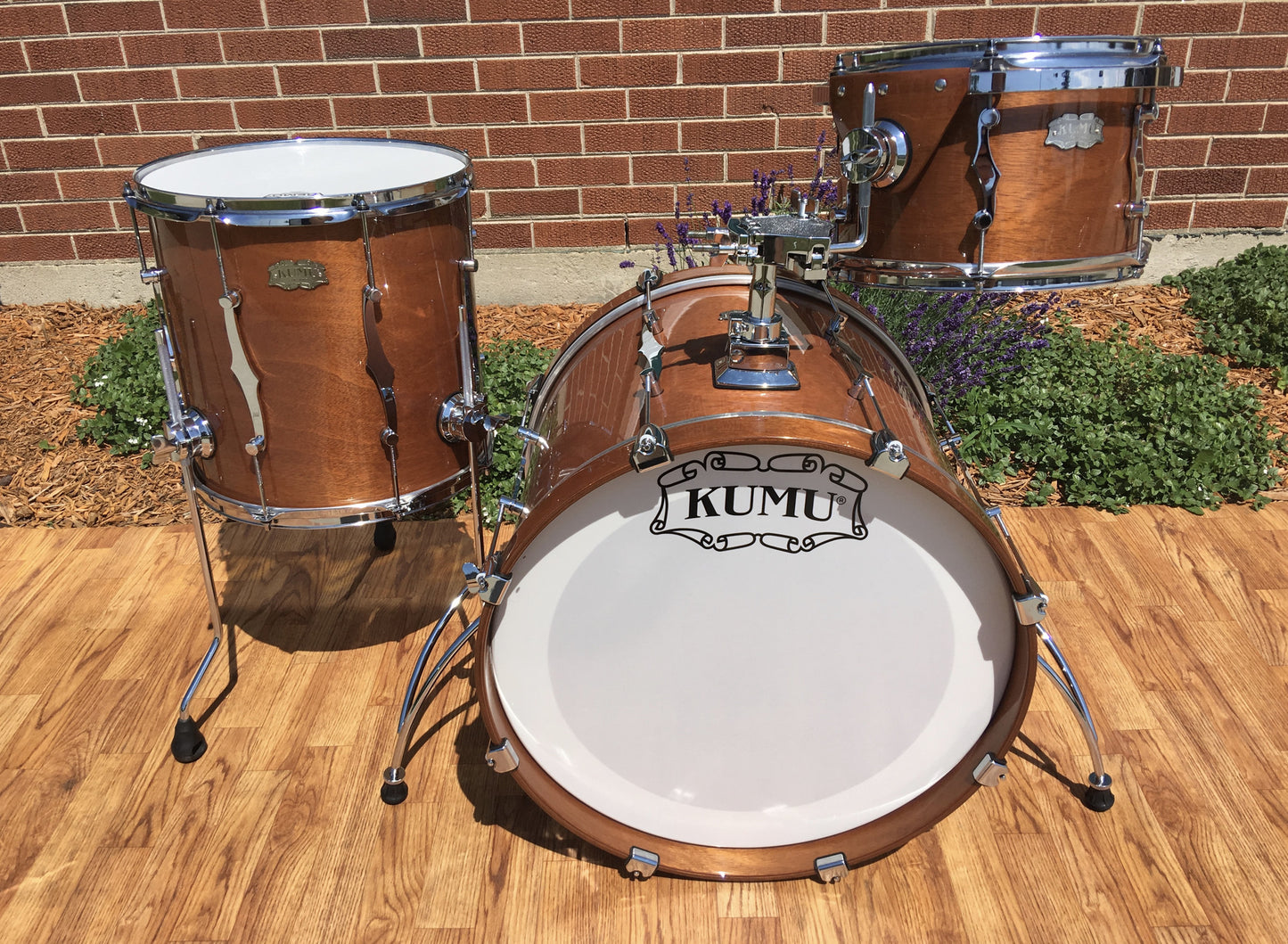 Kumu All Mahogany Limited Drum Set in Natural Mahogany from Finland