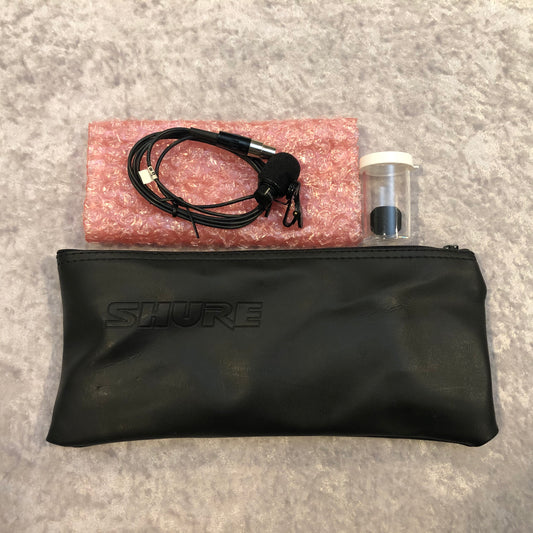 Shure 185 Cardioid Lavalier Microphone For Wireless Pack w/ Bag & Extra Foam