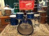 1960's Slingerland Blue Agate Set - New Rock Outfit No. 50N w/ 24" Bass Drum