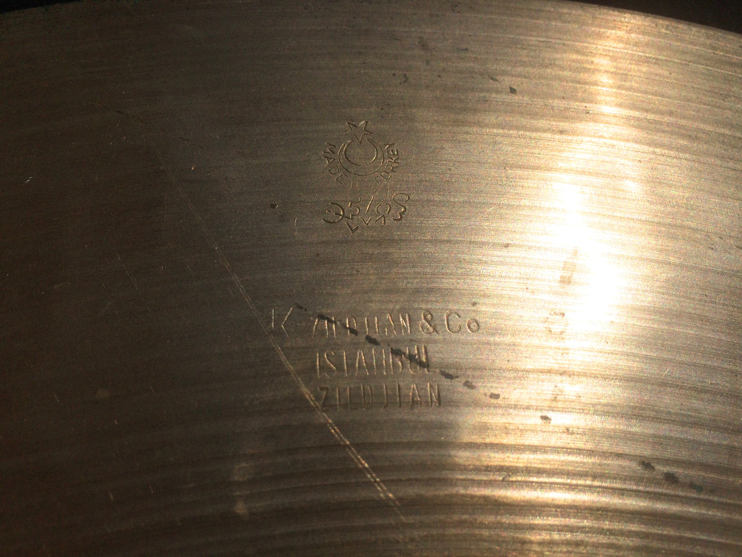 20″ 1960s Zildjian K Ride Turkish Hand Hammered Cymbal 2026g #168