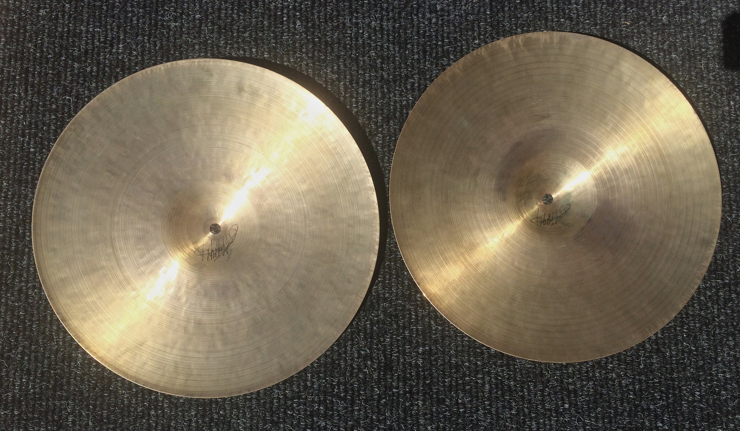14″ Pair of 1960’s Zildjian K Hi-Hat Cymbals 822g/828g – Inventory # 170
