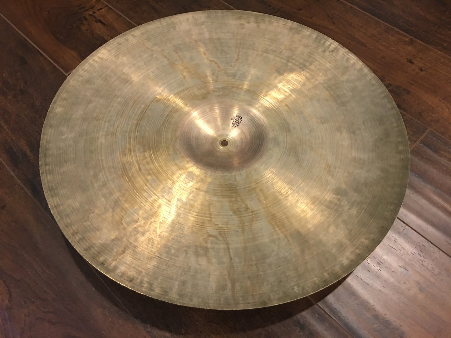 20" Zildjian A Early 1950s Trans Stamp Ride Cymbal 1966g #459