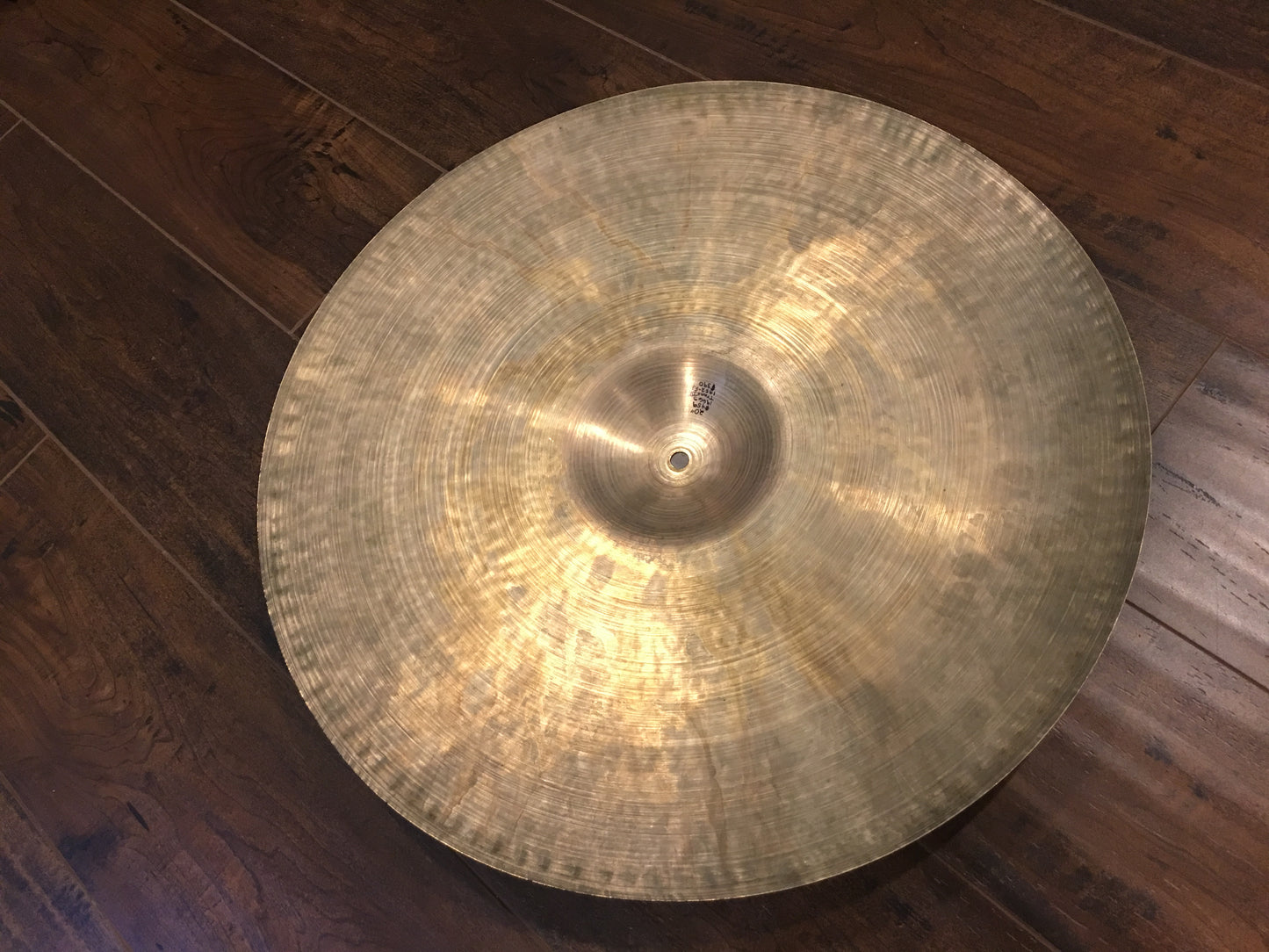 20" Zildjian A Early 1950s Trans Stamp Ride Cymbal 1966g #459