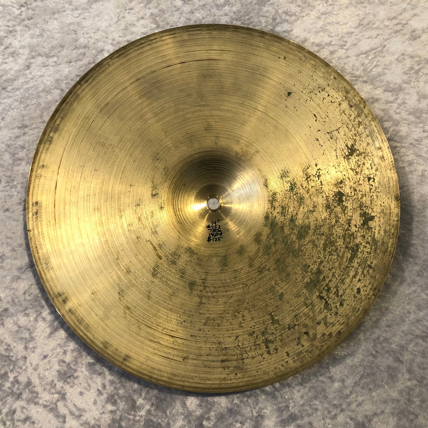 14" Zildjian A 1960s Hi-Hat Single Cymbal 780g #752