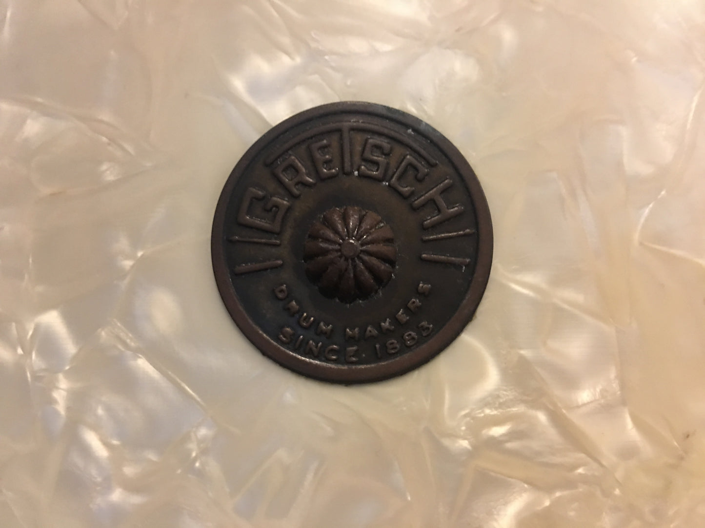 Gretsch Round Badge 3 ply  White Marine Pearl Tom 13"