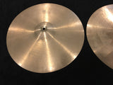 14" Early 1950s Zildjian A Trans Stamp Hi Hat Cymbal Pair 728/732g #519