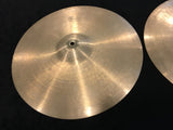 14" Early 1950s Zildjian A Trans Stamp Hi Hat Cymbal Pair 728/732g #519