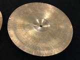 14" Early 1950s Zildjian A Trans Stamp Hi Hat Cymbal Pair 728/732g #519