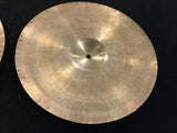 14" Early 1950s Zildjian A Trans Stamp Hi Hat Cymbal Pair 728/732g #519