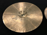 14" Early 1950s Zildjian A Trans Stamp Hi Hat Cymbal Pair 728/732g #519