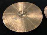 14" Early 1950s Zildjian A Trans Stamp Hi Hat Cymbal Pair 728/732g #519