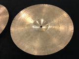 14" Early 1950s Zildjian A Trans Stamp Hi Hat Cymbal Pair 728/732g #519